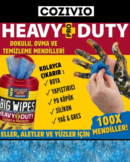 COZIVIO Cilt Dostu Güçlü Temizlik Mendili