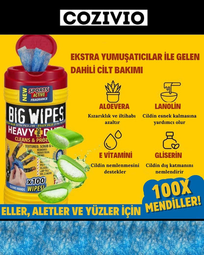 COZIVIO Cilt Dostu Güçlü Temizlik Mendili